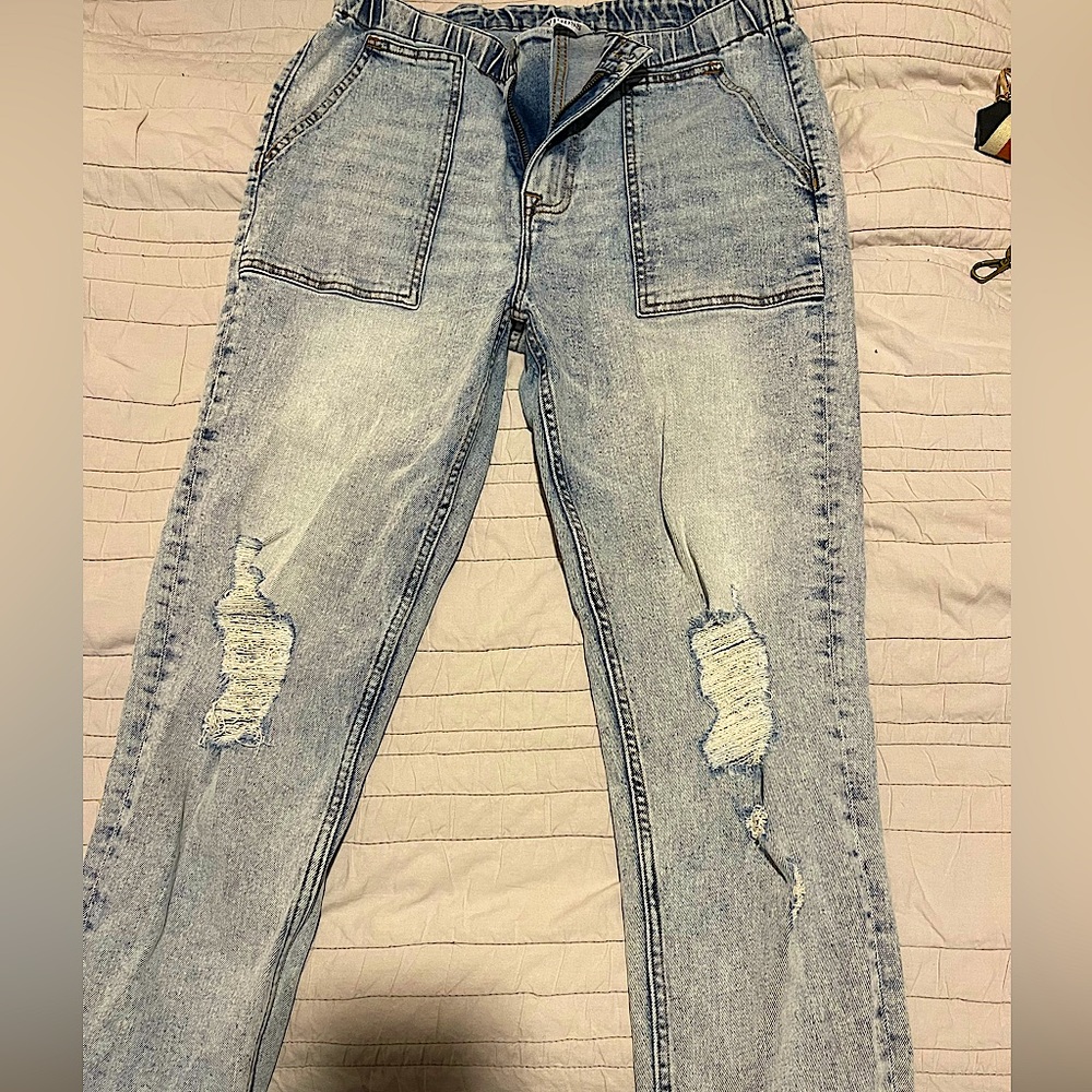 Vigoss Elastic Waist High Rise Jeans